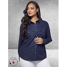FOX FACTOR Blouse Toni Sundown Blue